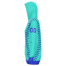 Load image into Gallery viewer, Personalized Long Hoodie Cobalt Turquoise & Blue