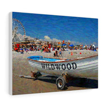 Load image into Gallery viewer, Gouache Digital Art painting Wall Art Print Wildwood Jersey Shore Ocean View
