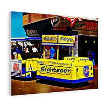 Load image into Gallery viewer, Oil Painting Wall Art Print Wildwood Boardwalk Tramcar