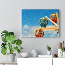 Load image into Gallery viewer, Gouache Digital Art painting Wall Art Print Wildwood Moreys Piers Beach Sky