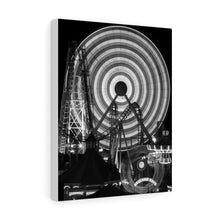 Load image into Gallery viewer, Black and White Photography Wall Art Print Morey's Piers Ferris wheel