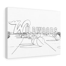 Load image into Gallery viewer, Art Sketch Wall Art Print Sunset Wildwood Crest New Jersey Sign