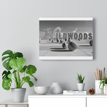 Load image into Gallery viewer, Wildwood NJ Crest Sign Black and White Photography Wall Art Print
