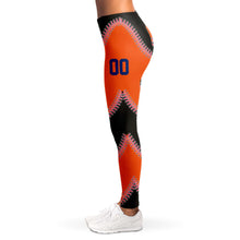 Load image into Gallery viewer, New York Personalized Leggings Black & Orange