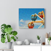 Load image into Gallery viewer, Gouache Digital Art painting Wall Art Print Wildwood Moreys Piers Beach Sky