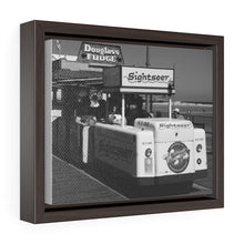 Load image into Gallery viewer, Black and White Photography Wall Art Print WIldwood Boardwalk Tramcar