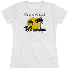 Load image into Gallery viewer, Wildwood NJ Beach Palm Tree Women's Triblend Tee