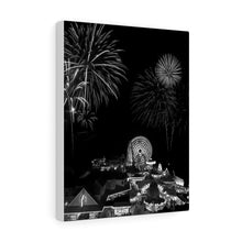 Load image into Gallery viewer, Wildwood New Jersey fireworks Black and White Wall Art Print