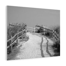 Load image into Gallery viewer, Black and White Photography Wall Art Print Beach Path Cape May
