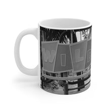 Load image into Gallery viewer, Black and White Wildwood NJ Coffee Or Tea Mug 11oz