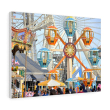 Load image into Gallery viewer, Canvas Print Morey's Piers Hot Air Balloons Wildwood New Jersey