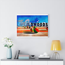 Load image into Gallery viewer, Wildwood NJ Crest Sign Oil Painting Wall Art Print