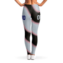 Load image into Gallery viewer, Chicago Personalized Leggings Black & Silver