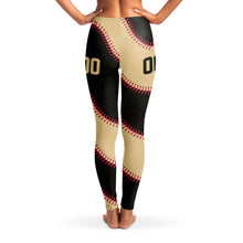 Load image into Gallery viewer, San Francisco Personalized Leggings Black & Tan