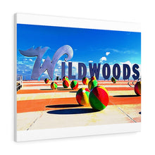 Load image into Gallery viewer, Wildwood NJ Crest Sign Watercolor Painting Wall Art Print