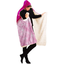 Load image into Gallery viewer, Personalized Baseball Hooded Blanket Rose & Pink