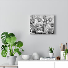 Load image into Gallery viewer, Black and White Photography Wall Art Print Morey's Piers Wildwood New Jersey