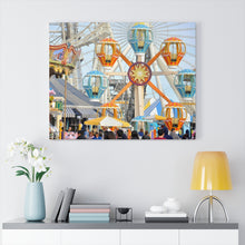 Load image into Gallery viewer, Canvas Print Morey's Piers Hot Air Balloons Wildwood New Jersey