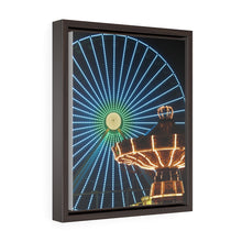 Load image into Gallery viewer, Canvas Print Wildwood Jersey Shore Morey's Piers Amusement Park Ferris Wheel Swings