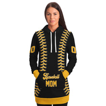Load image into Gallery viewer, Pittsburgh Personalized Long Hoodie Black & Gold