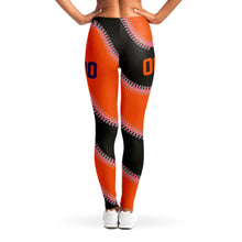 Load image into Gallery viewer, New York Personalized Leggings Black & Orange