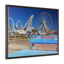 Load image into Gallery viewer, Canvas Print Wildwood New Jersey shore Big Ferris Wheel Ocean View