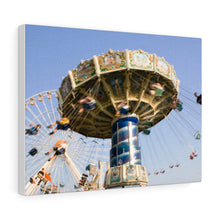 Load image into Gallery viewer, Canvas Print Jersey Shore Theme Park Large Swings