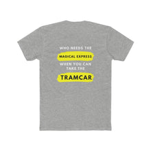 Load image into Gallery viewer, Men's Cotton Crew Tee Shirt Wildwood NJ Magical express VS The Wildwood Tramcar