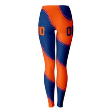 Load image into Gallery viewer, New York Personalized Leggings Blue & Orange