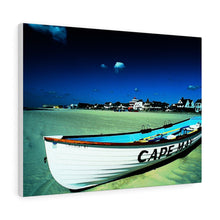 Load image into Gallery viewer, Watercolor Painting Wall Art Print Wildwood Crest life guard boats New Jersey beach