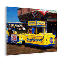 Load image into Gallery viewer, Gouache Digital Art painting Wall Art Print Wildwood NJ Tramcar
