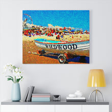 Load image into Gallery viewer, Oil Painting Wall Art Print Wildwood Crest Beach