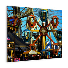 Load image into Gallery viewer, Watercolor Painting Wall Art Print Morey's Piers Wildwood New Jersey