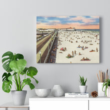 Load image into Gallery viewer, Sunny Day WIldwood Beach Postcard Home Decor Wall Art Print Canvas
