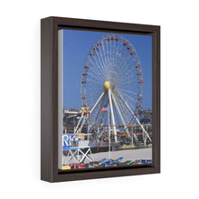 Load image into Gallery viewer, Canvas Print Wildwood Jersey Shore Morey's Piers Amusement Park Rides Ferris Wheel Beach
