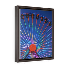 Load image into Gallery viewer, Canvas Print Wildwood Big Ferris Wheel Night