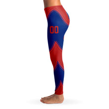 Load image into Gallery viewer, Chicago Personalized Leggings Red & Blue