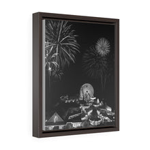 Load image into Gallery viewer, Wildwood New Jersey fireworks Black and White Wall Art Print
