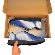 Load image into Gallery viewer, Chicago Baseball Sneakers Blue and Gray