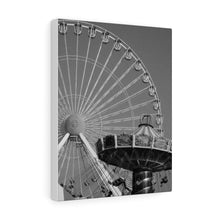 Load image into Gallery viewer, Black and White Photography Wall Art Print Amusement Park Wildwood Ferris Wheel