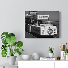 Load image into Gallery viewer, Black and White Photography Wall Art Print WIldwood Boardwalk Tramcar