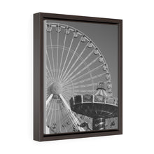 Load image into Gallery viewer, Black and White Photography Wall Art Print Amusement Park Wildwood Ferris Wheel