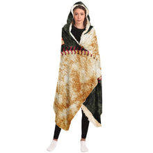 Load image into Gallery viewer, San Francisco Baseball Personalized Hooded Blanket Black & Tan