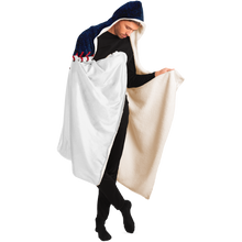 Load image into Gallery viewer, Baseball Gift Ideas New York Baseball Personalized Hooded Blanket Blue & White