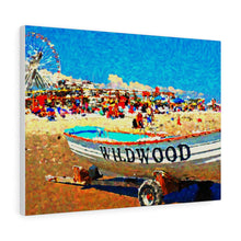 Load image into Gallery viewer, Oil Painting Wall Art Print Wildwood Crest Beach