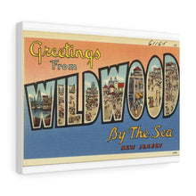 Load image into Gallery viewer, Old Wildwood By The Sea Postcard Home Decor Wall Art Print Canvas