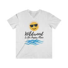 Load image into Gallery viewer, Wildwood is our Happy Place Men's Fitted V-Neck Short Sleeve Tee