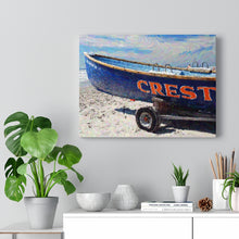 Load image into Gallery viewer, Gouache Digital Art painting Wall Art Print Wildwood Crest Beach Boat