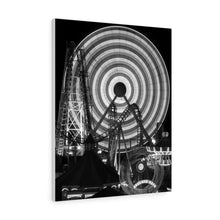 Load image into Gallery viewer, Black and White Photography Wall Art Print Morey's Piers Ferris wheel
