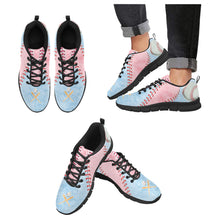 Load image into Gallery viewer, Baseball Sneakers Pale Pink & Blue